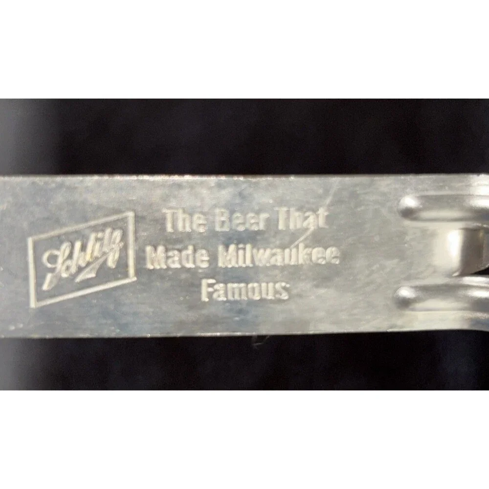 Vintage 1965  Schlitz Beer Can Bottle Opener The Beer That Made Milwaukee Famous